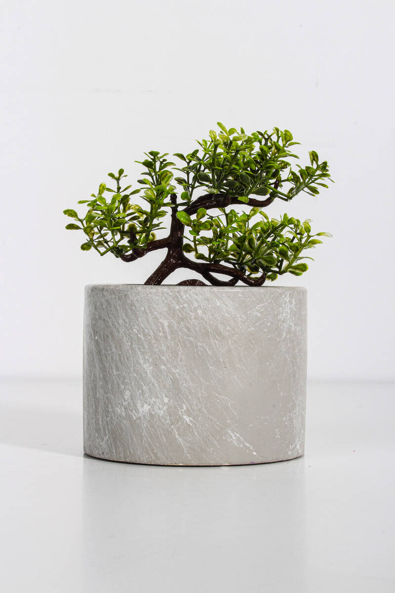 Silindir Sukulent Beton Taş Tozu Silikon Kalıbı KHB32 - 1