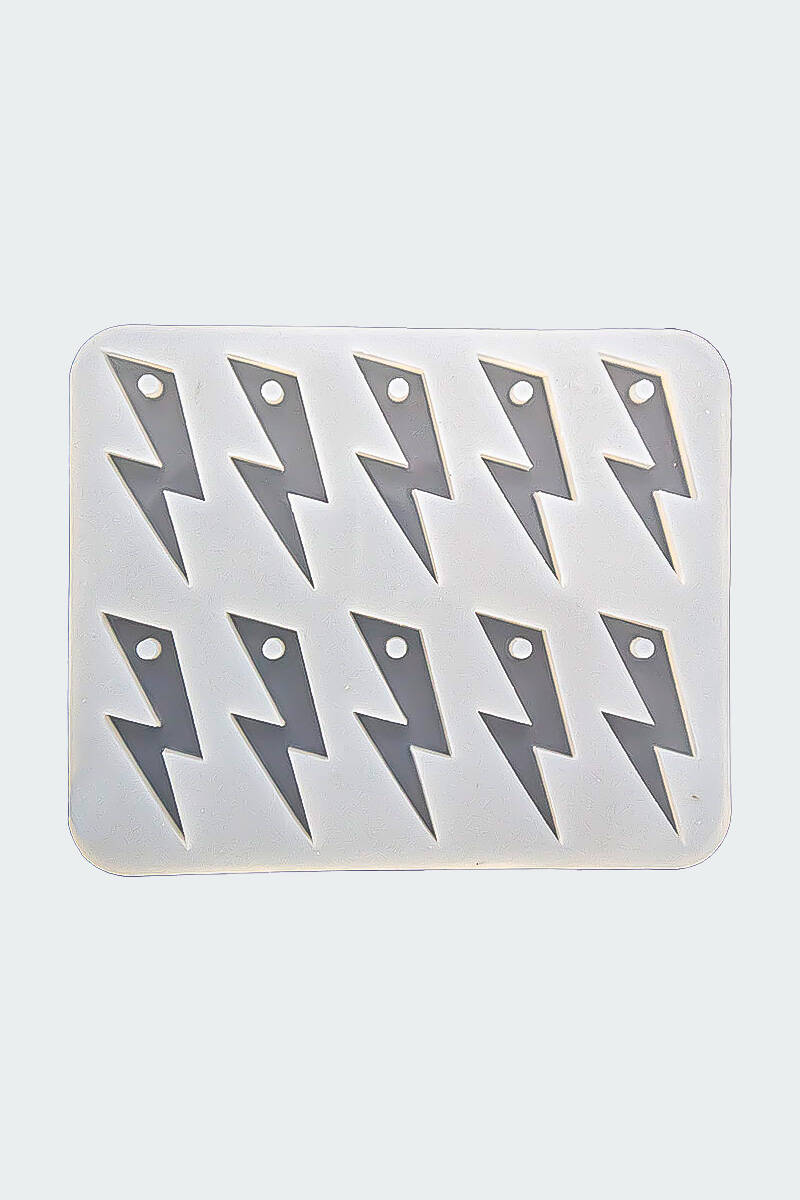 Şimşek Figürlü Kolye ve Anahtarlık Ucu Epoksi Silikon Kalıbı KHE823 - 1