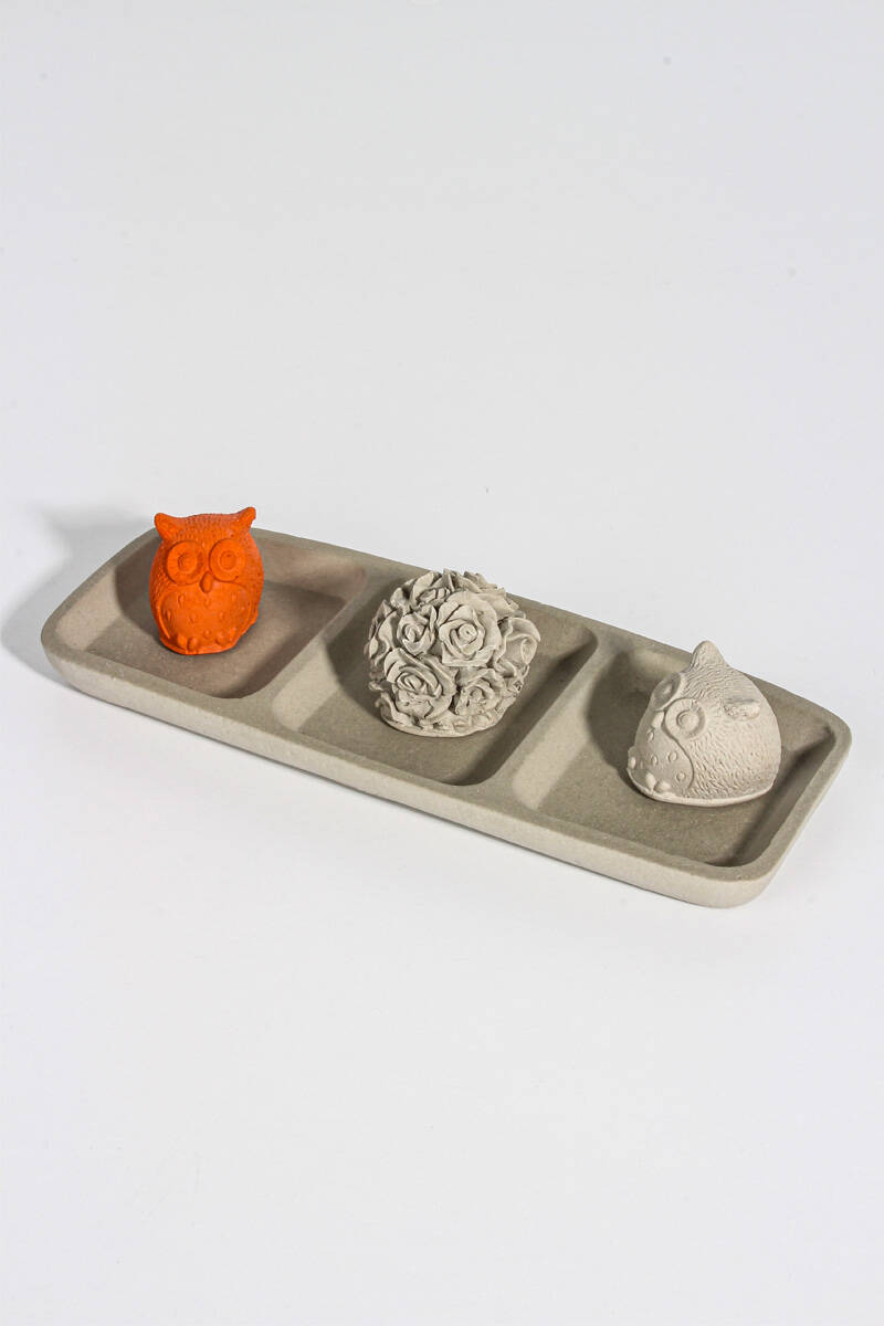 Dekoratif Altlık Beton Taş Tozu Silikon Kalıbı KHB82 - 1