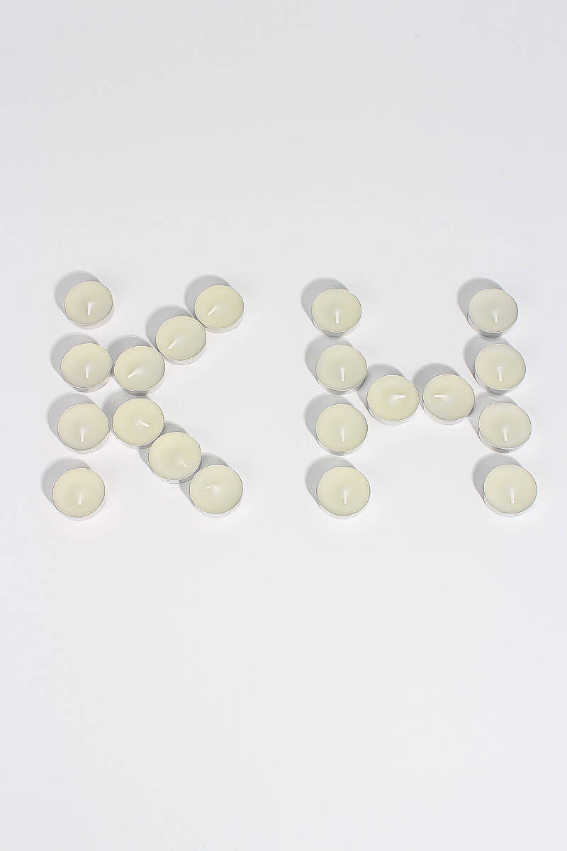 Tealight Mum Beyaz 2000'li - 1