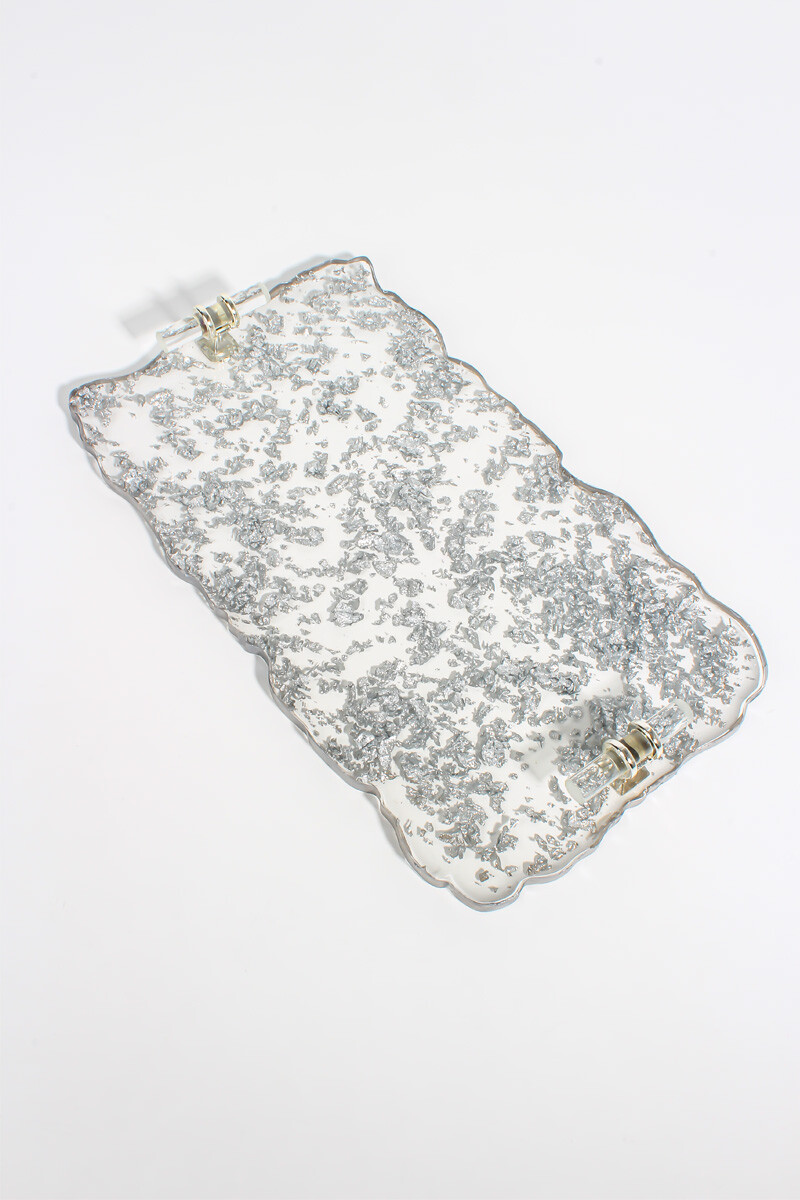 Tırtıklı Dikdörtgen Tepsi Epoksi Reçine Kalıbı KHE439 - 2