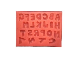 Tırtıklı Harf Silikon Kalıbı KHH05 - 