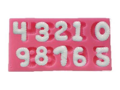 Tırtıklı Rakam Silikon Kalıbı KHH02 - 1