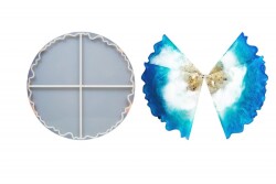 Tırtıklı Üçgen Bardak Altlığı Epoksi Reçine Kalıbı KHE19 - 