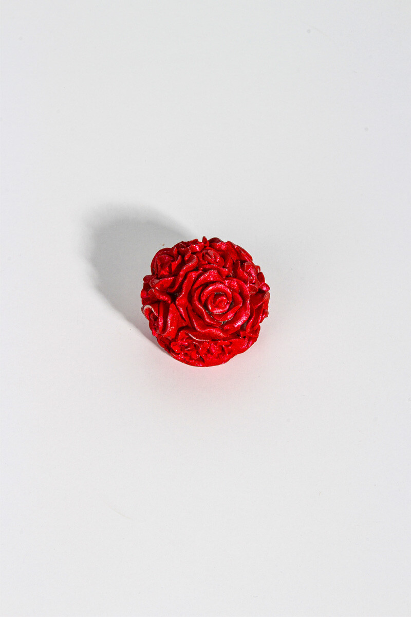 Yuvarlak Gül Silikon Mum Kalıbı KHGUL04 - 2