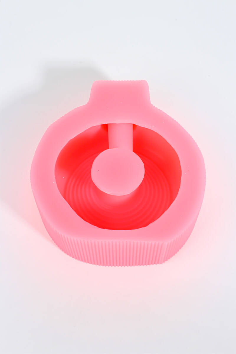 Vazo Yuvarlak Dekoratif Biblo Beton Taş Tozu Silikon Kalıbı KHB139 - 4