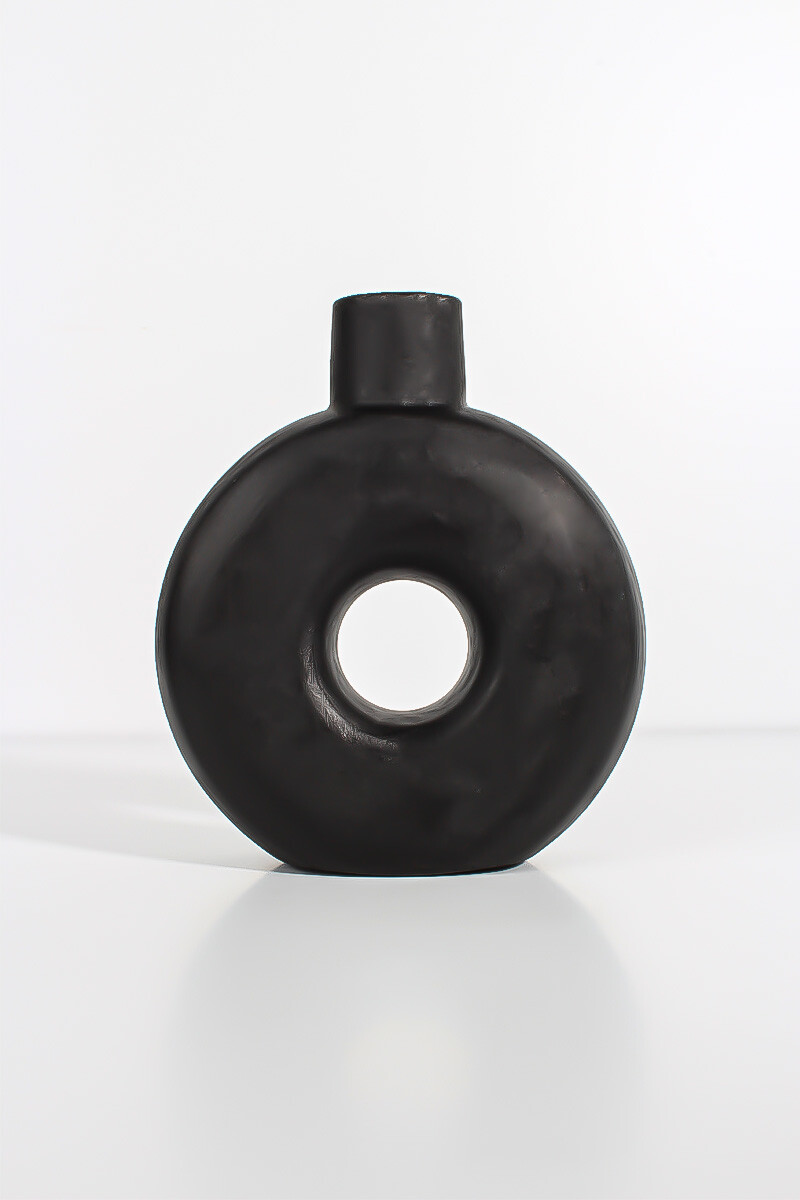 Vazo Yuvarlak Dekoratif Biblo Beton Taş Tozu Silikon Kalıbı KHB139 - 3