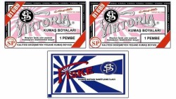 Viktoria Kumaş Boyası 1 Pembe Renk 2 Adet + Fiske Sabitleme İlacı - 