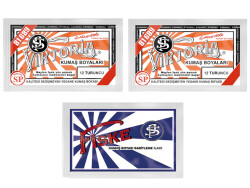 Viktoria Kumaş Boyası 12 Turuncu Renk 2 Adet + Fiske Sabitleme İlacı - 