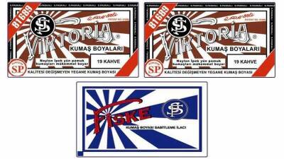 Viktoria Kumaş Boyası 19 Kahve Renk 2 Adet + Fiske Sabitleme İlacı - 1