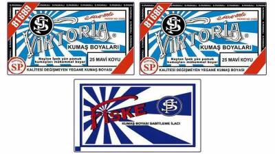 Viktoria Kumaş Boyası 25 Mavi Koyu Renk 2 Adet + Fiske Sabitleme İlacı - 1