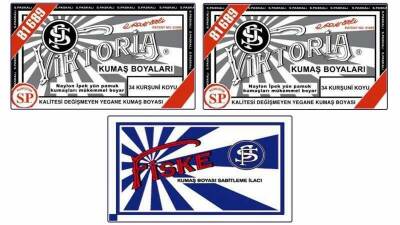 Viktoria Kumaş Boyası 34 Kurşuni Koyu Renk 2 Adet + Fiske Sabitleme İlacı - 1