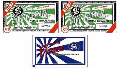 Viktoria Kumaş Boyası 38 Yeşil Renk 2 Adet + Fiske Sabitleme İlacı - 1