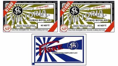 Viktoria Kumaş Boyası 40 Nefti Renk 2 Adet + Fiske Sabitleme İlacı - 1