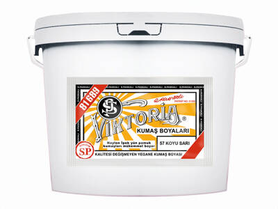 Viktoria Kumaş Boyası 57 Koyu Sarı Renk 5 Kg - 1