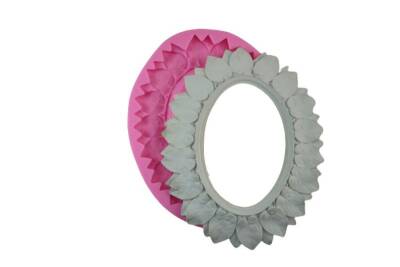 Yapraklı Çerçeve Silikon Kalıbı ÇE-88 - 1