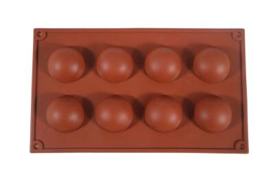 Yarım Küre Desenli 8'li Silikon Kek Kalıbı KHK032 - 1