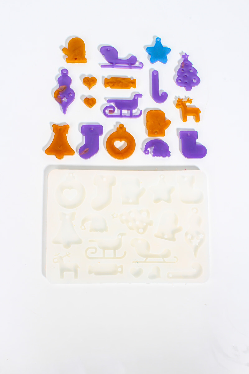 Yılbaşı Figürü Epoksi Silikon Kalıbı KHE835 - 2