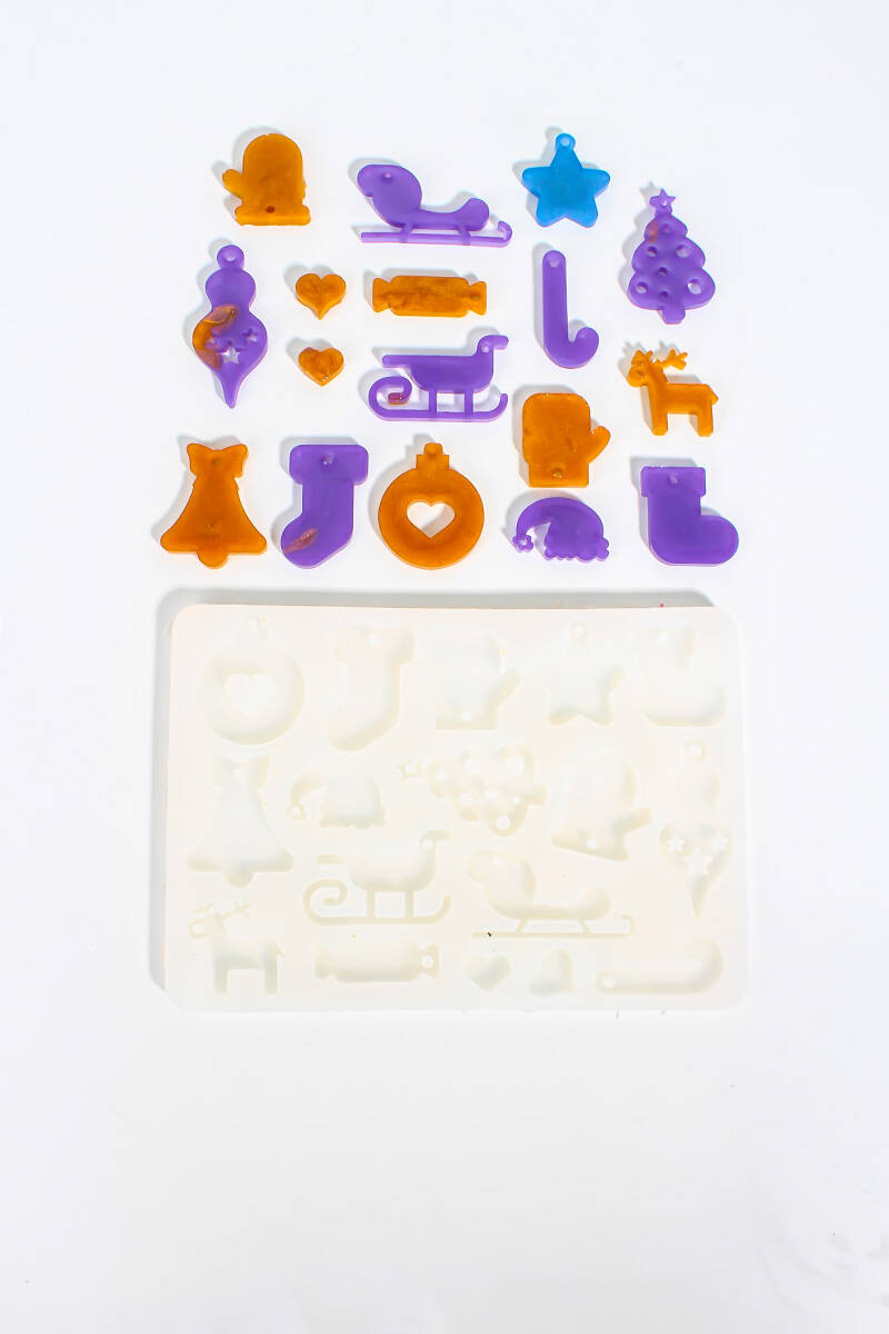 Yılbaşı Figürü Epoksi Silikon Kalıbı KHE835 - 2