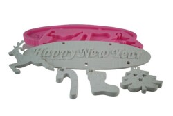 Yılbaşı Objeleri Silikon Kalıbı PANO-67 - 