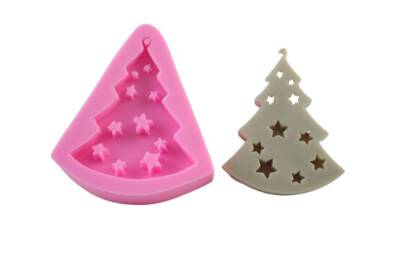 Yıldızlı Çam Ağacı Silikon Kalıbı KHA02 - 1