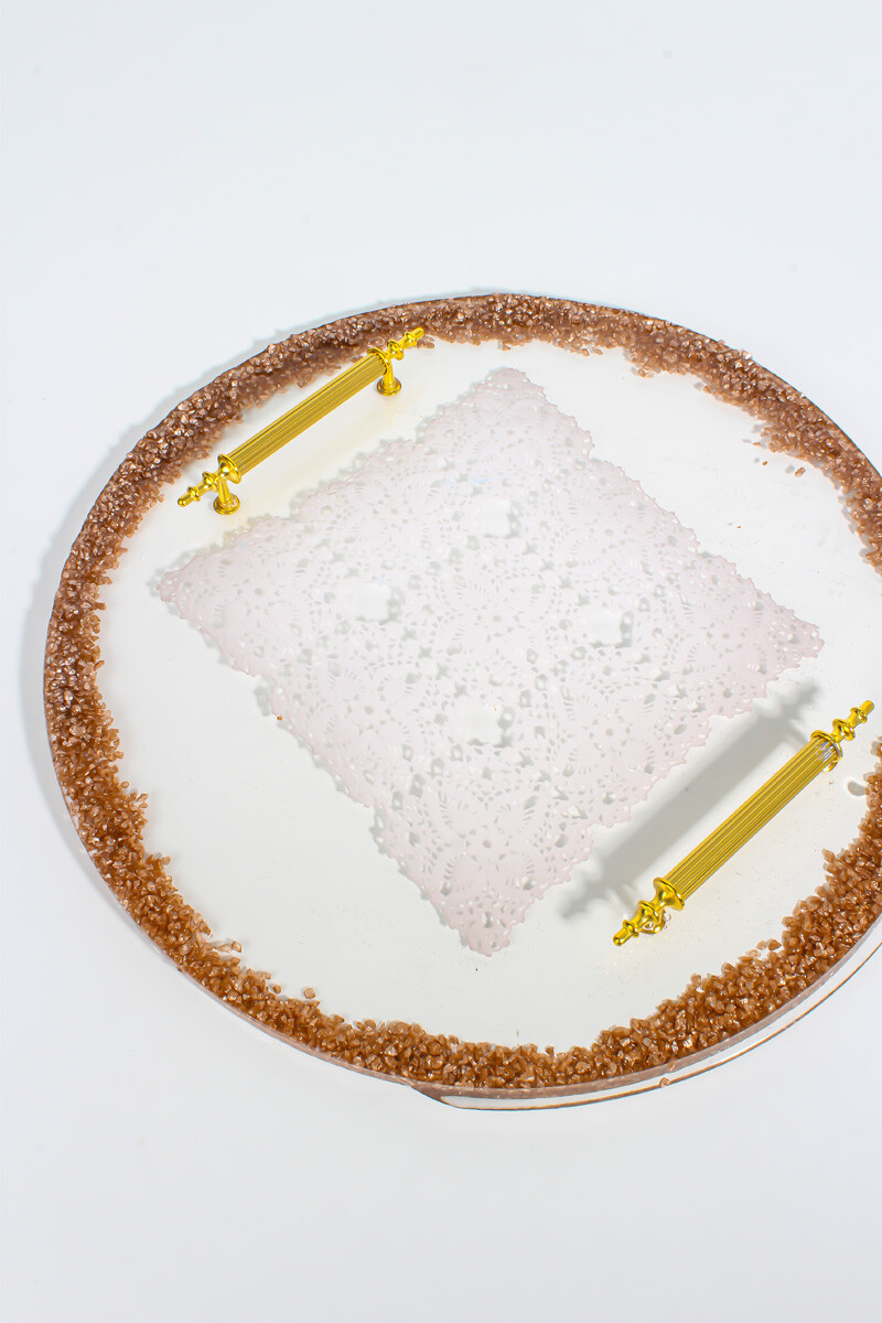 Yuvarlak Model Tepsi Epoksi Reçine Kalıbı KHE623 - 3