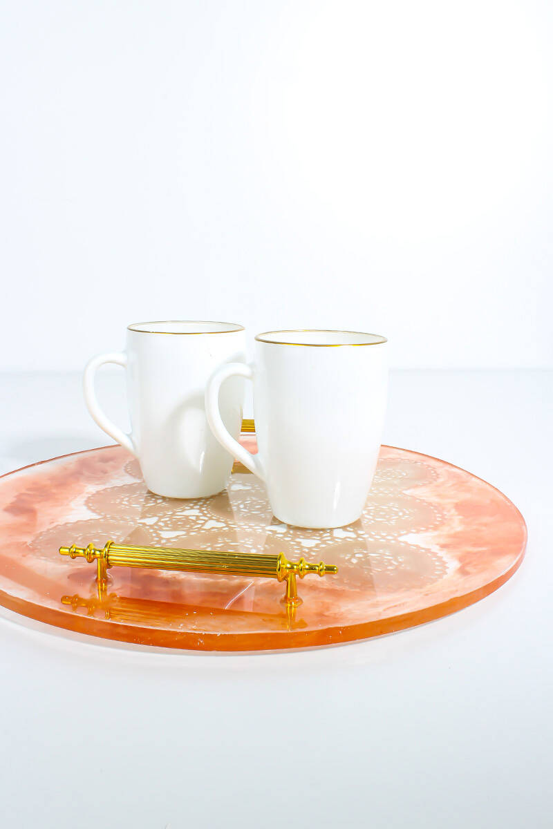 Yuvarlak Tepsi Epoksi Reçine Kalıbı KHE703 - 1