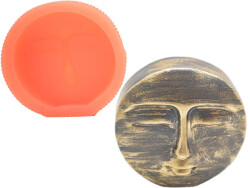 Yuvarlak Yüz Silikon Mum Kalıbı KHM174 - 