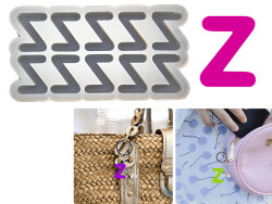 Z Harfi 10'lu Bubble Alfabe Epoksi Reçine Kalıbı KHE759 - 