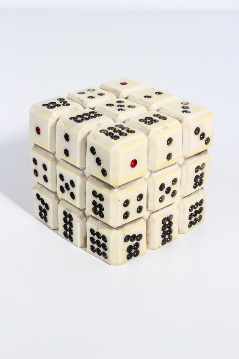 Zar Desenli Küp Silikon Mum Kalıbı KHM122 - 